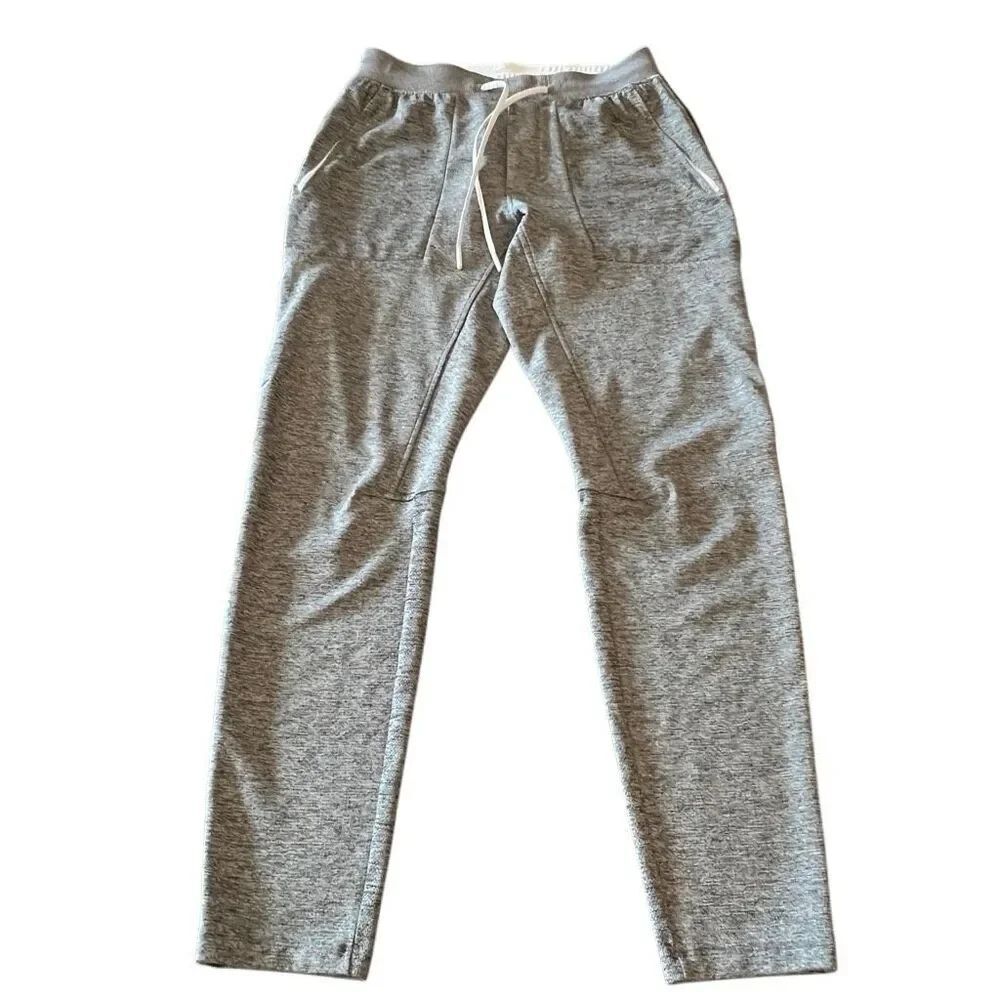 Lululemon Men's Stretch Textured Knit Tech Jogger Pants Heather Gray Size Medium
